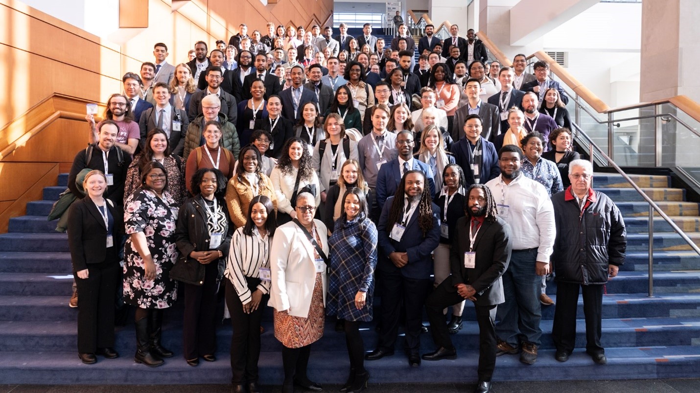 Fellows, faculty advisors, and staff gathered for group photograph during TRB Annual Meeting in Washington, DC.