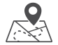 icon of an abstract paper map with a starting location bubble and a dotted line to symbolize a trail