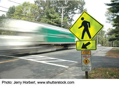 green road sign