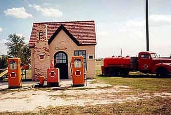 Phillips 66 "Filling Station." See how it got its name: http://www.phillips66.com/about/why66.html