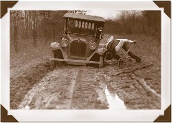 In the early part of the century, mud ruled Michigan's roads.