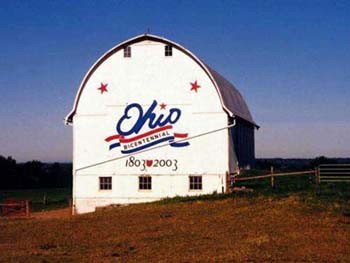 Painted barn in Medina County.