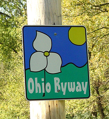 Medway, Ohio, Byway sign.