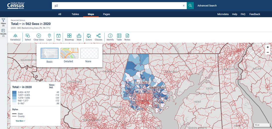 Heat map with Basemap options