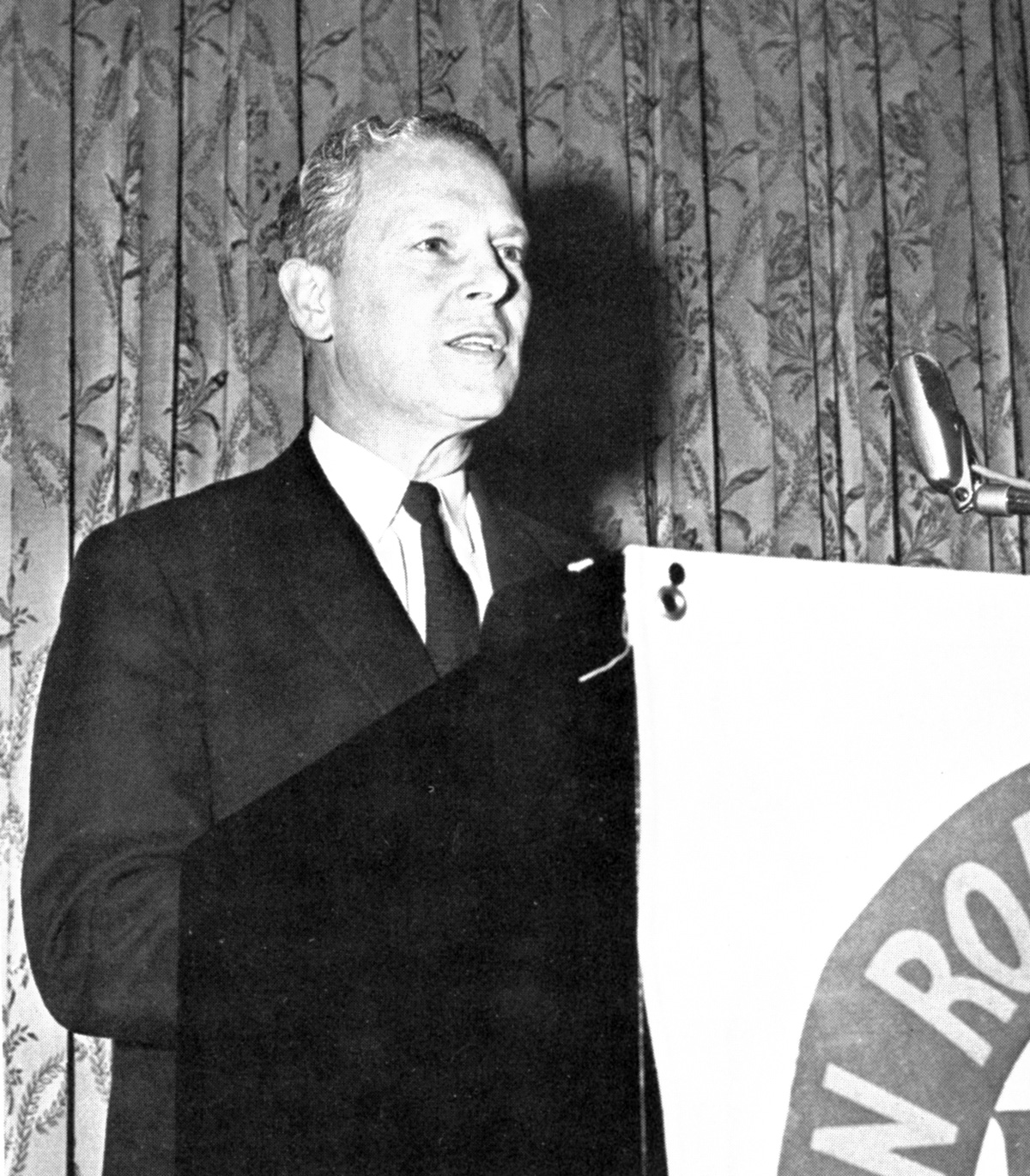 In 1955, Senator Albert Gore of Carthage, TN, was the new Chairman of the Subcommittee on Roads, Committee on Public Works.  He had served in the U.S. House of Representatives since the election of 1938, but had been in the Senate only since 1953.  On February 21, 1955, he held a hearing on President Eisenhower’s new plan for highways, including the Interstate System – Senator Gore’s first hearing as Chairman.  In this position, he would play a pivotal role in drafting the Federal-Aid Highway Act of 1956.  He died on December 5, 1998.  His son, Al Gore, served in the House (1977-1985), the Senate (1985-1993), and as Vice President (1993-2001).