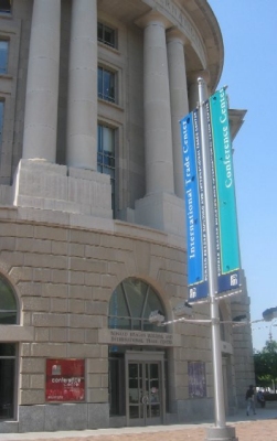 The Ronald Reagan Building and International Trade Center, named after the President who served from 1981 to 1989, was dedicated on May 5, 1998. At 3.1 million square feet, the Center is the second largest Federal office building in the Nation after the Pentagon (6.5 million square feet).