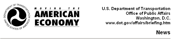 U.S. Department of Transportation, Office of Public Affairs, 1200 New Jersey Avenue SE, Washington, DC 20590