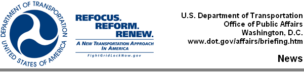 U.S. Department of Transportation, Office of Public Affairs, 1200 New Jersey Avenue SE, Washington, DC 20590